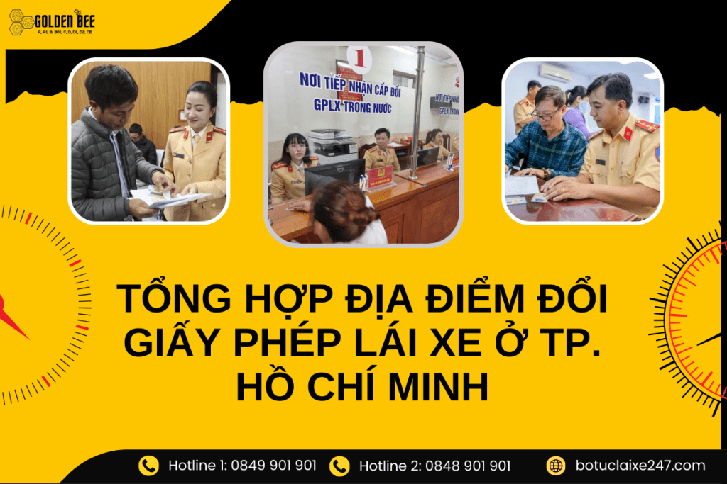 Địa điểm đổi giấy phép lái xe tại TPHCM cập nhật 2025 - Tin tức Golden Bee