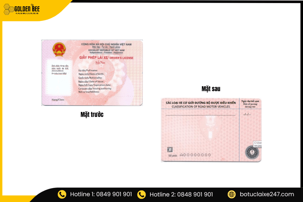 Đổi giấy phép lái xe với mẫu PET mới 2025